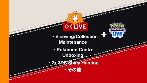 PTCGL! Pokémon Centre Opening! Sleeving! Updates (Poké-Katsu Live!) #ポケカ #PokemonTCG