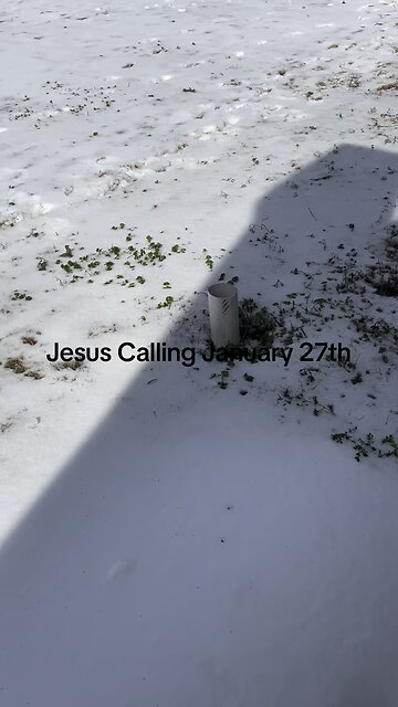 Jesus Calling January 27th