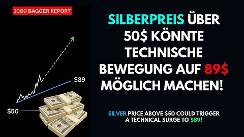 Silberpreis über 50$ könnte technische Bewegung auf 89$ möglich machen!