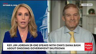 CNN's Dana Bash Holds Tense Interview With Jim Jordan Amid Government Shutdown, ICE Raids
