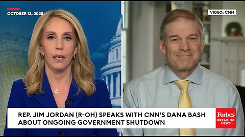 CNN's Dana Bash Holds Tense Interview With Jim Jordan Amid Government Shutdown, ICE Raids