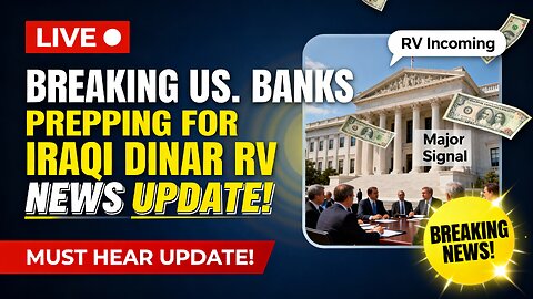 🚨 Breaking U.S. Banks Prepping for Iraqi Dinar RV NEWS — Must Hear Update! 💥 💥 IQD News 2025
