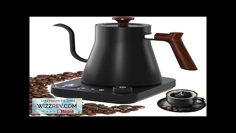 Electric Gooseneck Kettle 900ML Hand Brew Coffee Pot Smart Teapot Temperature Control Review