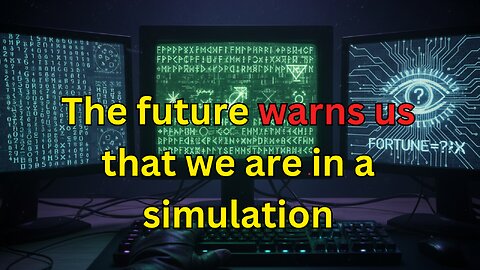 The future warns us that we are in a simulation