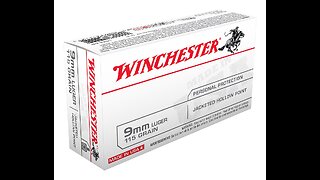 250 ROUNDS Winchester USA 9mm Ammo 115 Grain JHP- USA9JHP