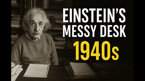 Einstein’s messy desk wasn't just clutter