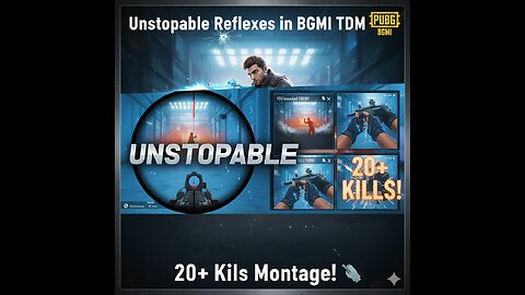 Unstoppable Reflexes in BGMI TDM – 20+ Kills Montage! 🔫