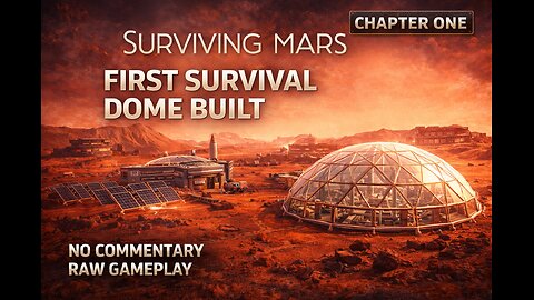 Surviving Mars – Our First Survival Dome Is Built – No Commentary