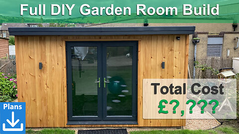 DIY Garden Room - Full Build in Under 15 minutes + Download Plans