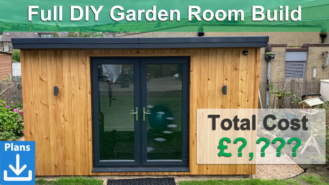 DIY Garden Room - Full Build in Under 15 minutes + Download Plans