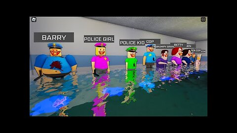 WATER NIGHTMARE MODE! ALL NEW WATER MORPHS in BARRY'S PRISON RUN! FULL GAME (#Roblox) #obby
