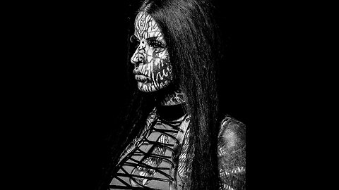 Drew a woman with insane body modifications and tattoos