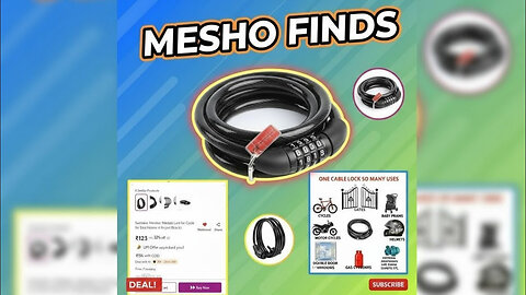 Sunriders Number Metallic LockforCycle for Bike Helmet UnboxingAnd Review/ Meesho Finds/ Ankit Malik