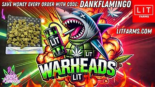 Sucking on Some Warheads from LIT Farms! Dankin with the Flamingos Review!!