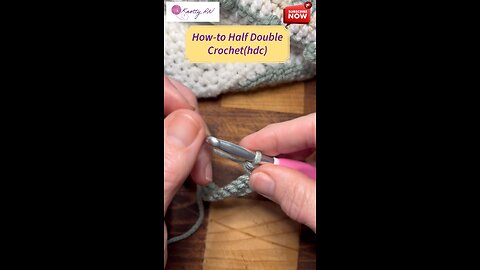 Easy Beginner How-to half double crochet (hdc)