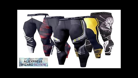 Men's Running Leggings Sportswear Quick Dry Gym Fitness Tights Workout Training Jogging Review