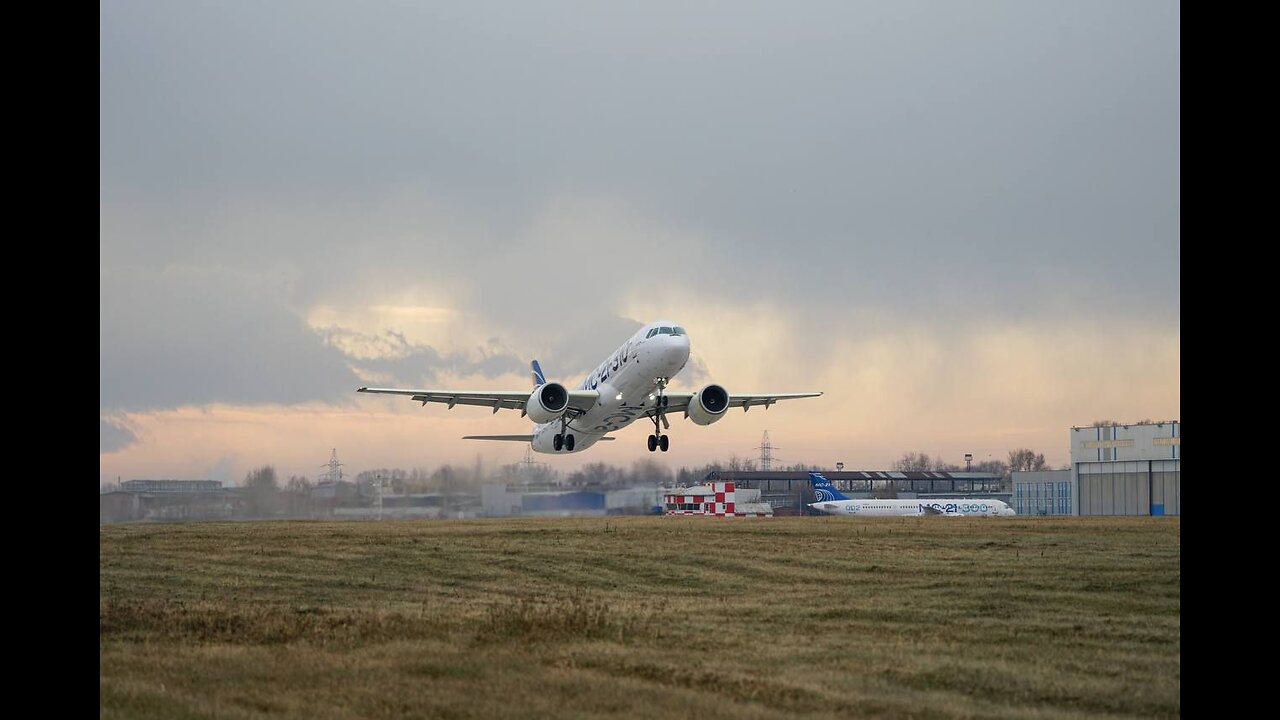 The MS-21-310 with Russian PD-14 import substitution engines took off today