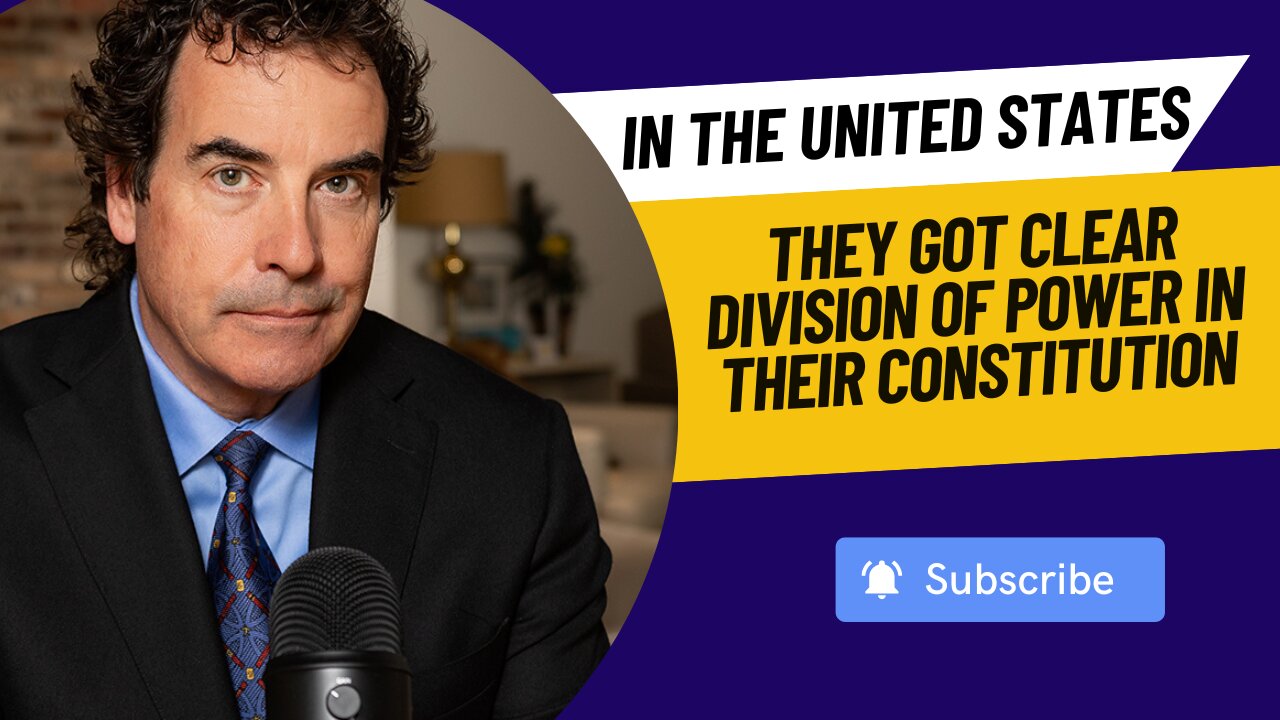 In The United States They Got Clear Division Of Power In Their Constitution