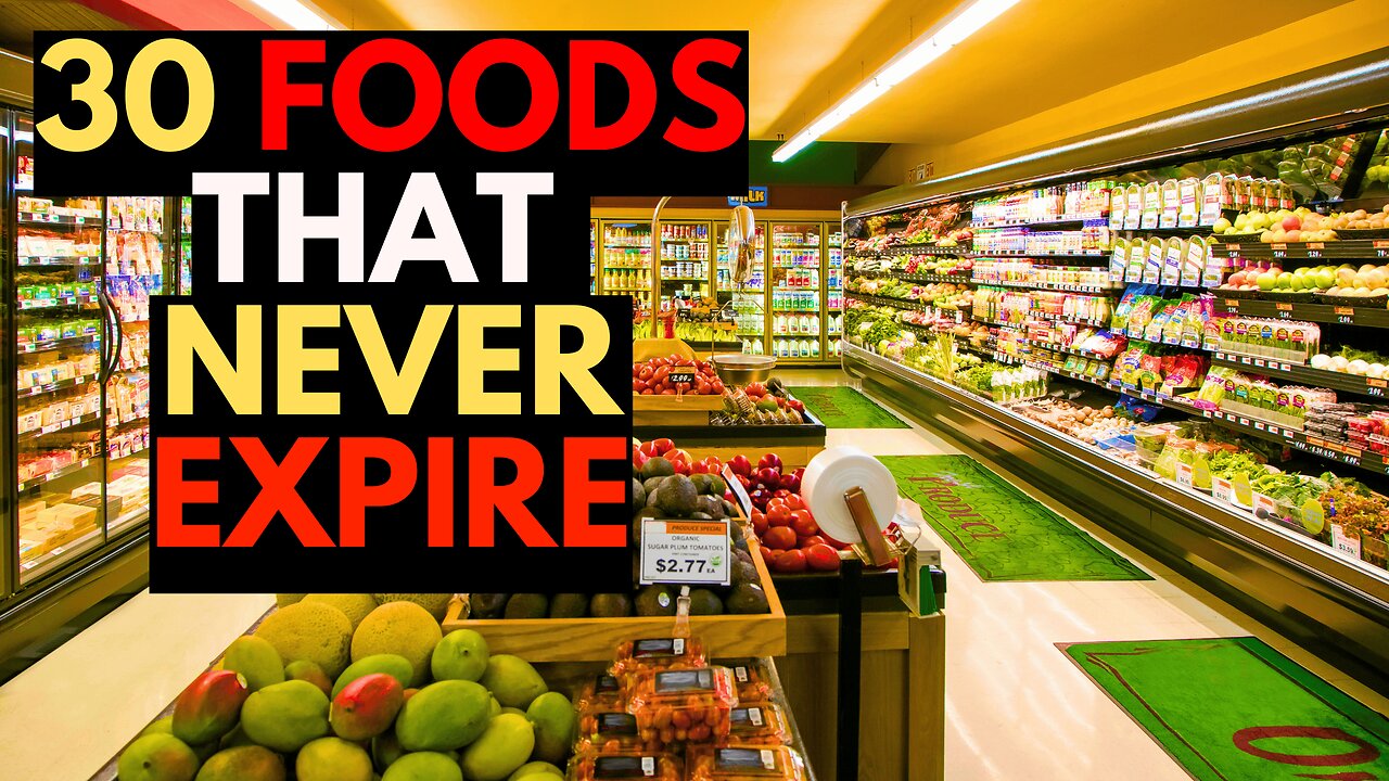 30 Foods To STOCKPILE That NEVER EXPIRE