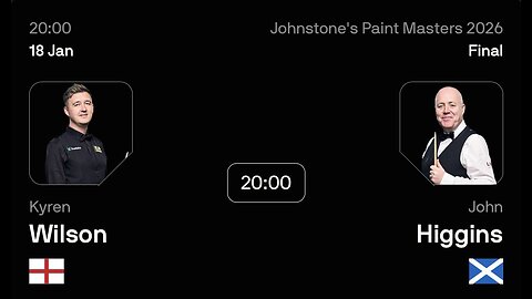🔴 ถ่ายทอดสดสนุกเกอร์ 🏴󠁧󠁢󠁥󠁮󠁧󠁿 ไคเรน วิลสัน VS จอห์น ฮิกกิ้นส์ 🏴󠁧󠁢󠁳󠁣󠁴󠁿 ศึก มาสเตอร์ส 2026