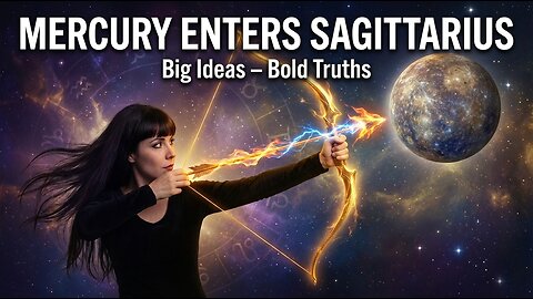 MERCURY IN SAGITTARIUS - Dec 12/ 13 2025 Astrology
