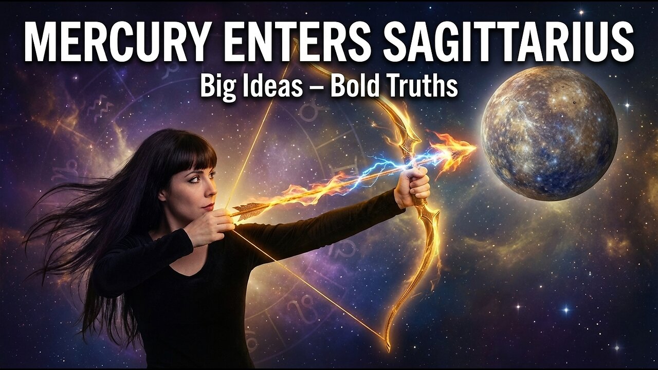 MERCURY IN SAGITTARIUS - Dec 12/ 13 2025 Astrology