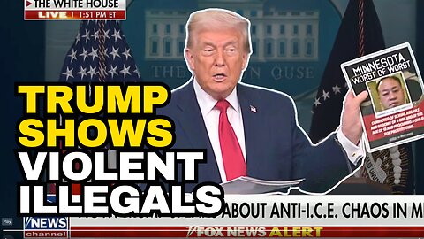 TRUMP Shows Criminal Illegals in Press Conference