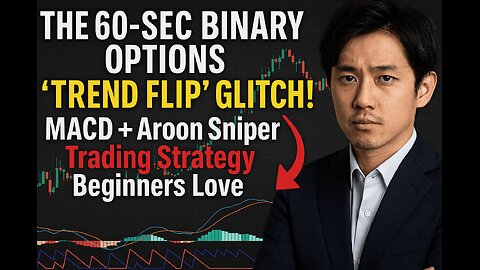 THE 60-SEC BINARY OPTIONS "TREND FLIP" GLITCH! MACD + Aroon Sniper Trading Strategy Beginners Love