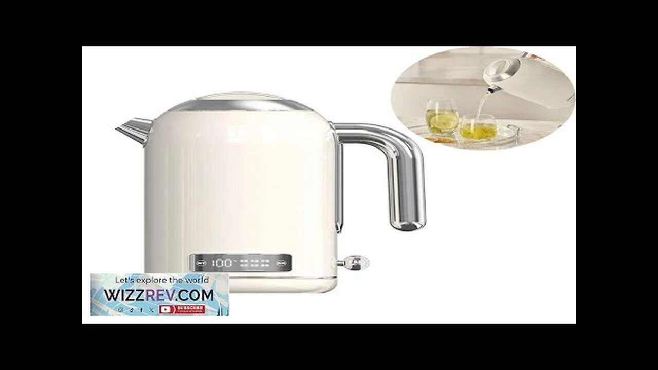 1.7L Electric Kettle 316 Stainless Steel Smart With Temperature Display Fast Boil Review