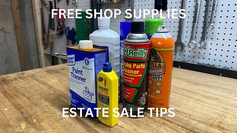 How I Get Free Shop Supplies, Chemicals & Cleaners | Estate Sale Tips