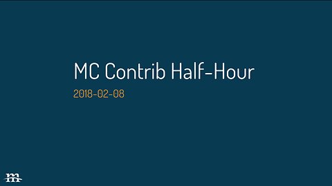 Drupal Contrib Half Hour, 2018-02-08
