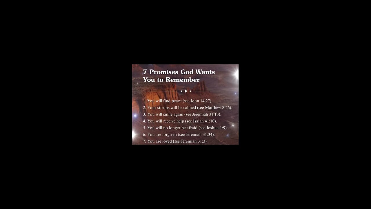 The 7 Promises from God 💕 #Jesus