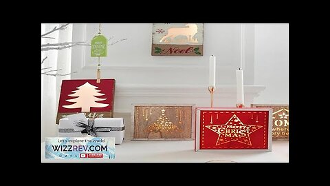 Nordic Christmas tree shaped led lighting creative lighting house garland welcome card Review