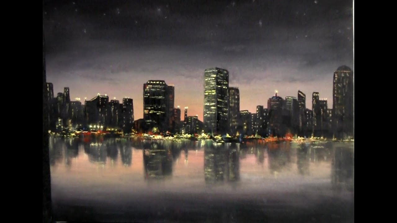 Paint with Kevin Hill - City Lights Painting