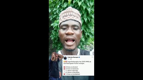 Nottingham Forest new Manager Ange Postecoglou has Zero Win since became their Coach