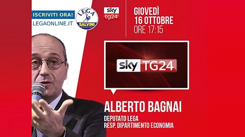 🔴Interventi dell'On. Alberto Bagnai, Responsabile econ. Lega, ospite a SkyTg24 Economia (16.10.2025)