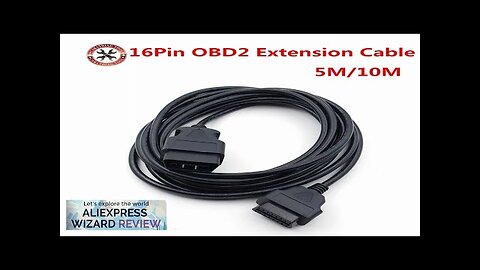 16Pin OBD2 Extension Cable 5m/10m ELM327 ODB2 16 Pin ELM327 OBD II Review