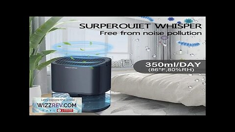 Portable Dehumidifier for Air Filter Home Mini Dehumidifier Bedroom Office Silent Moisture Review