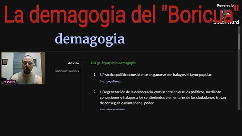 La demagogia del "Boricua"