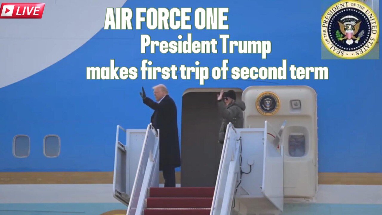 Air Force One: TRUMP Takes first trip to North Carolina and California!