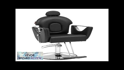 VEVOR Salon Chair Hydraulic Recliner Barber Chair for Hair Stylist 360 Degrees Review