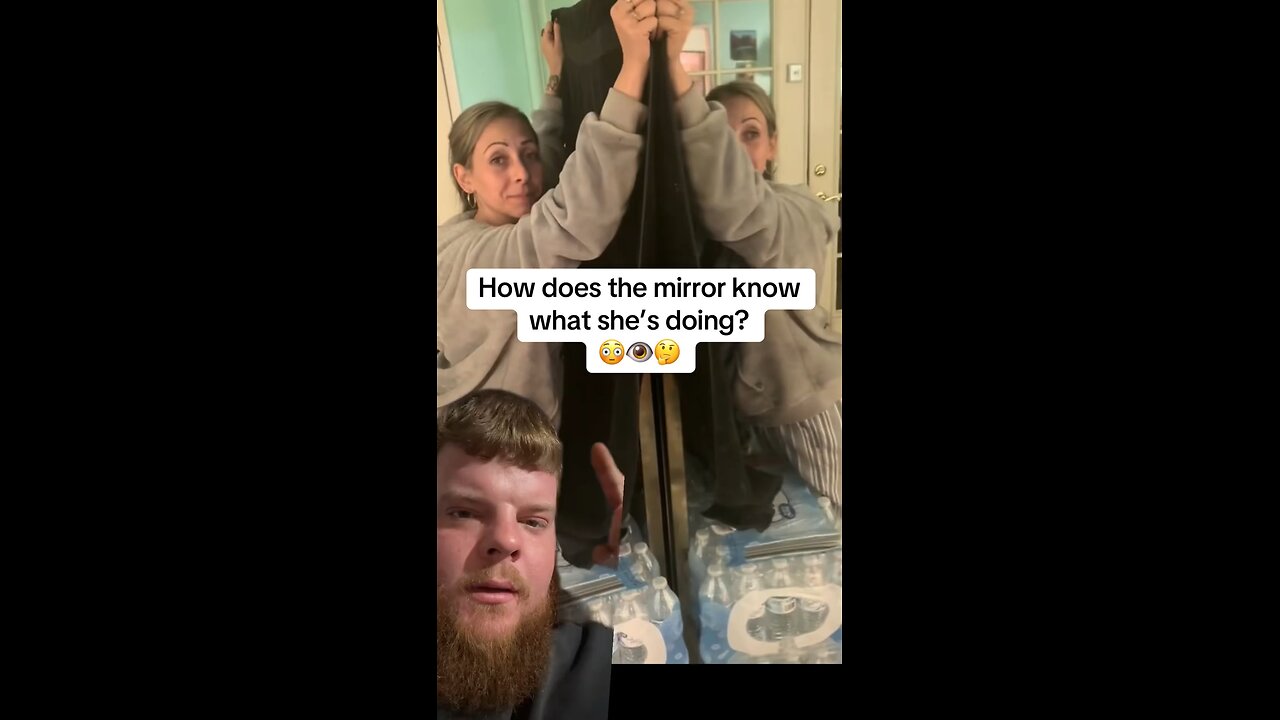 How do mirror know what’s behind the towel?