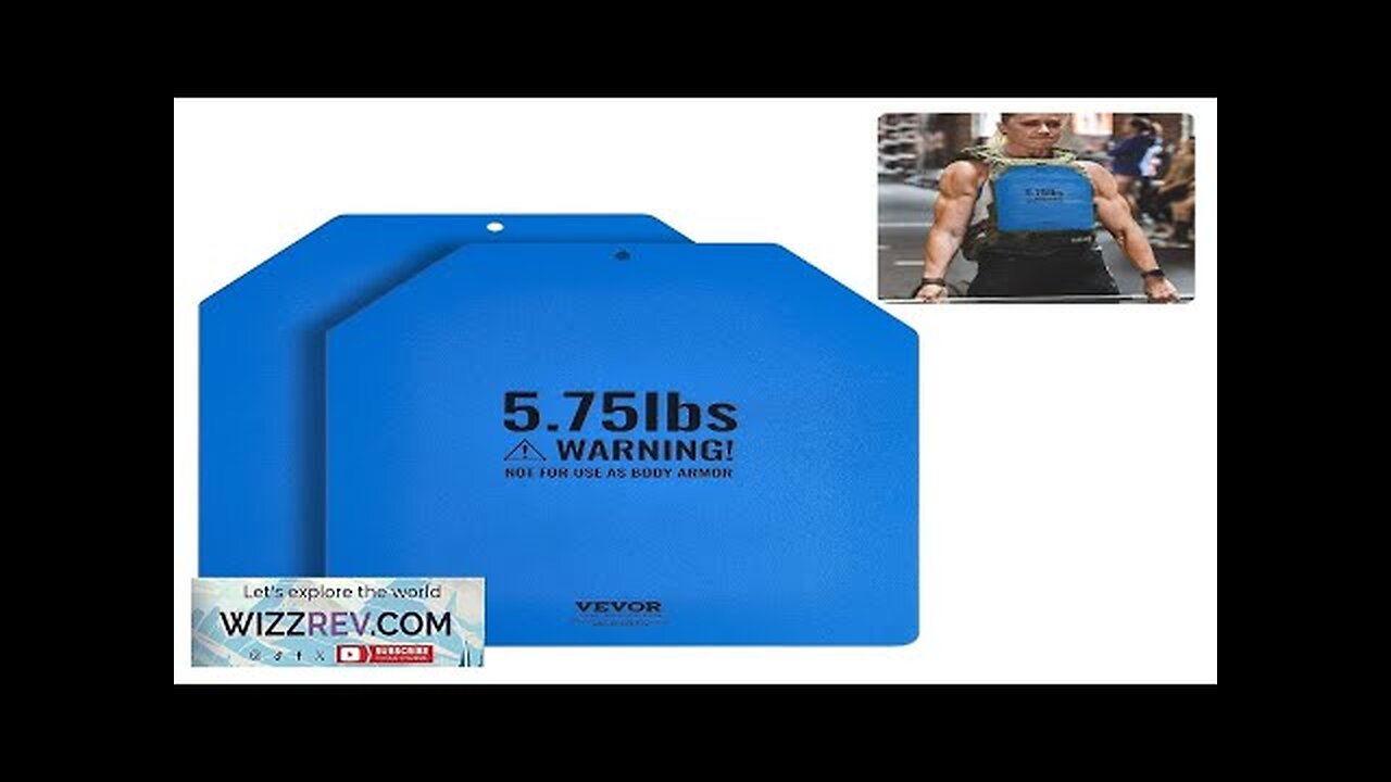 VEVOR Weight Vest Plates for Strength Training Running Workout 2x3.75 LB Plates Review