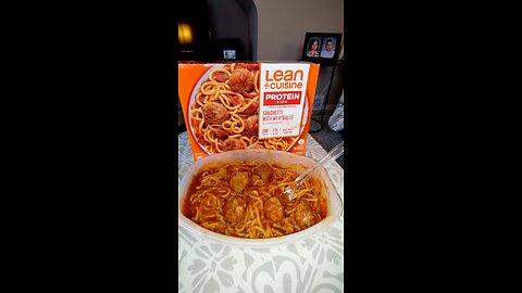 Eating Lean Cuisine Protein Kick Spaghetti With Meatballs, Dbn, MI, 12/16/25