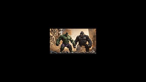 Kong vs hulk fight scene