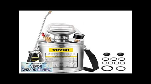 VEVOR 1Gal Stainless Steel Set with 12" Wand& Handle& 3FT Reinforced Hose Review