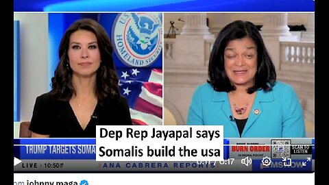 Dem Rep Pramila Jayapal says USA was build by somalis