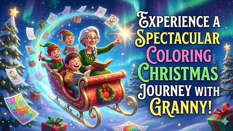 Experience a SPECTACULAR Coloring Christmas Journey with Granny!