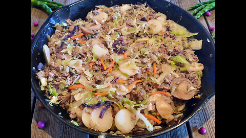 How to Make Cracked Slaw - (Egg roll in a Bowl)