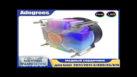 80MM CPU Air Cooler 4PIN PWM PC CPU Fan for Intel Review